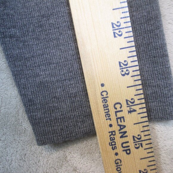 Women’s Charter Club Gray Wool Blend Button Up Cardigan Sweater Size Large - Picture 5 of 7